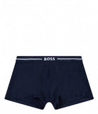 Boss 3 Pack of Stretch-Cotton Trunks - Blue/Black/Teal