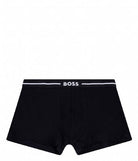 Boss 3 Pack of Stretch-Cotton Trunks - Blue/Black/Teal