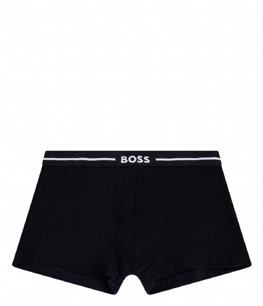 Boss 3 Pack of Stretch-Cotton Trunks - Blue/Black/Teal