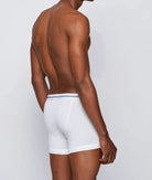 BOSS Trunk Button Fly Boxer Short in White