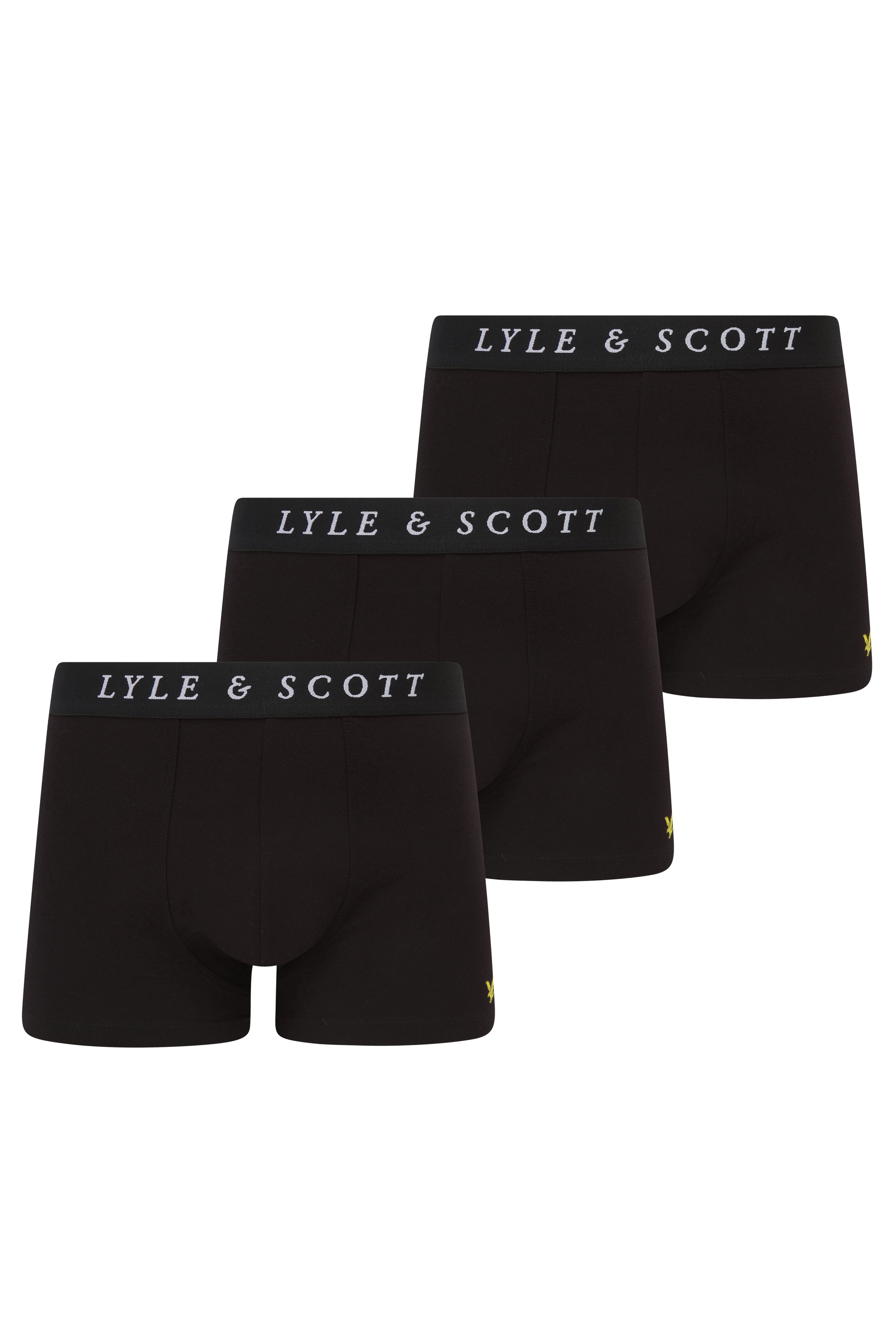 Lyle & Scott Multi Underwear Trunks 3 Pack - Black