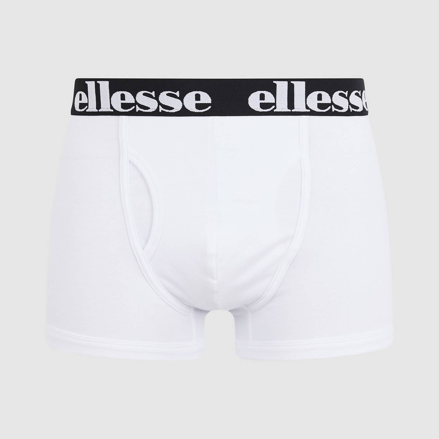 Ellesse Men's Hali 3 Pack Boxer Trunks - Black/Grey/White