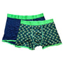 Swole Panda Bamboo Boxers 2 Pack - Green & Leaves