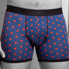 Swole Panda Bamboo Boxers 2 Pack - Red & Hearts