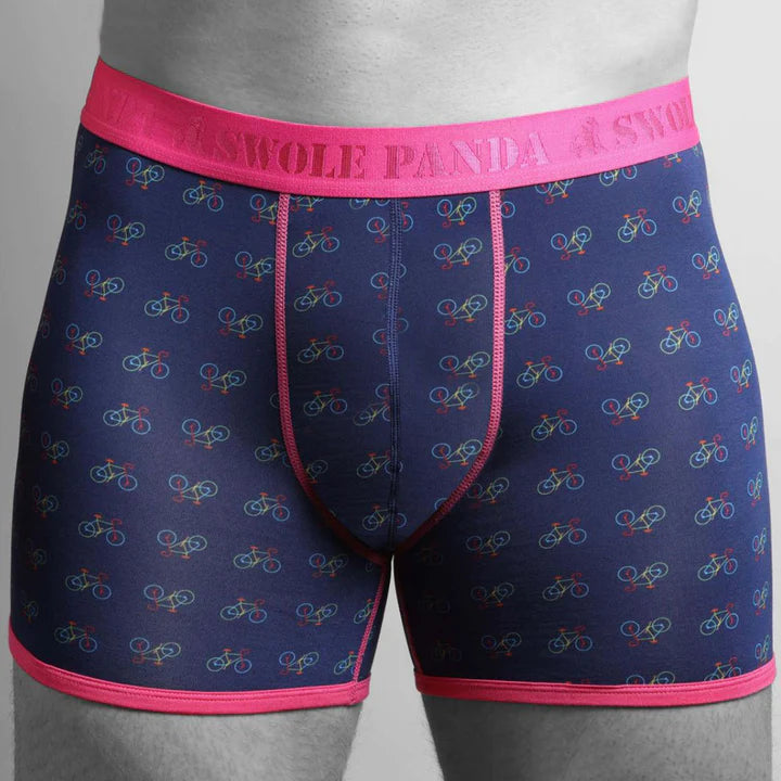 Swole Panda Bicycle Bamboo 1 Pack Boxers - Royal Blue