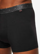 Derek Rose Men's Boxer Briefs Band 57 Pima Cotton Stretch Black