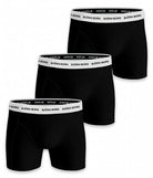 Björn Borg Solid Essential Boxer Shorts : Black with White Waistband