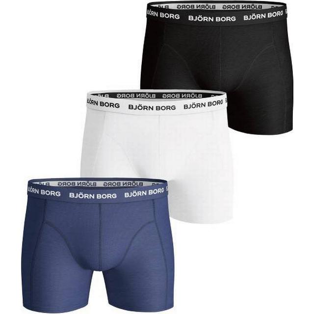 Björn Borg Solid Essentail Boxer Shorts : Blue Depths