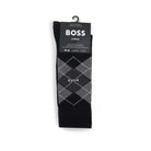 Boss 2 Pack Argyle Socks in a Cotton Blend - Black