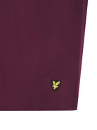 Lyle & Scott Cash T-Shirt and Cuffed Bottoms Lounge Set - Winetasting / Black