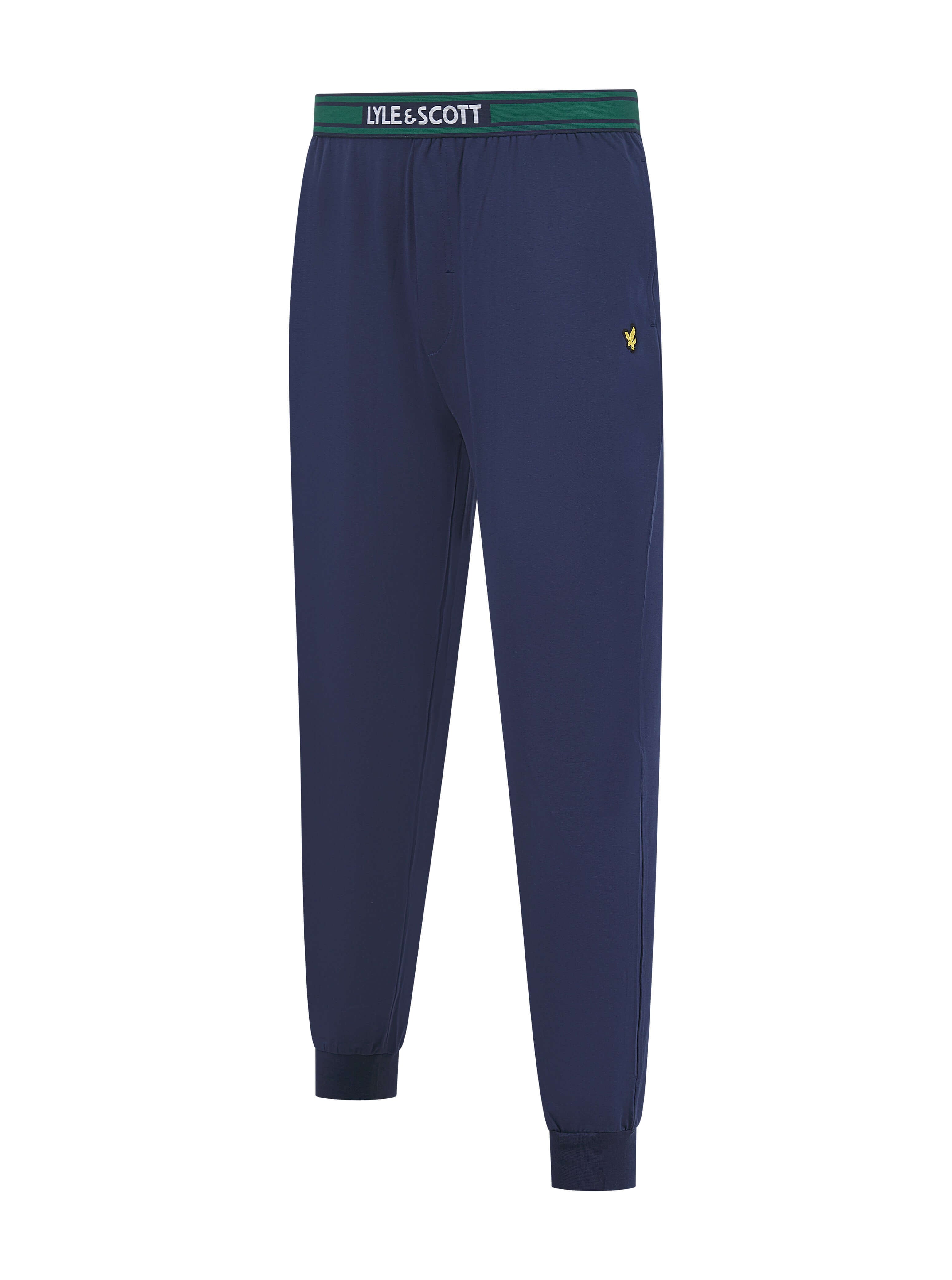 Lyle & Scott Cash T-Shirt and Cuffed Bottoms Lounge Set - Bayberry / Peacoat