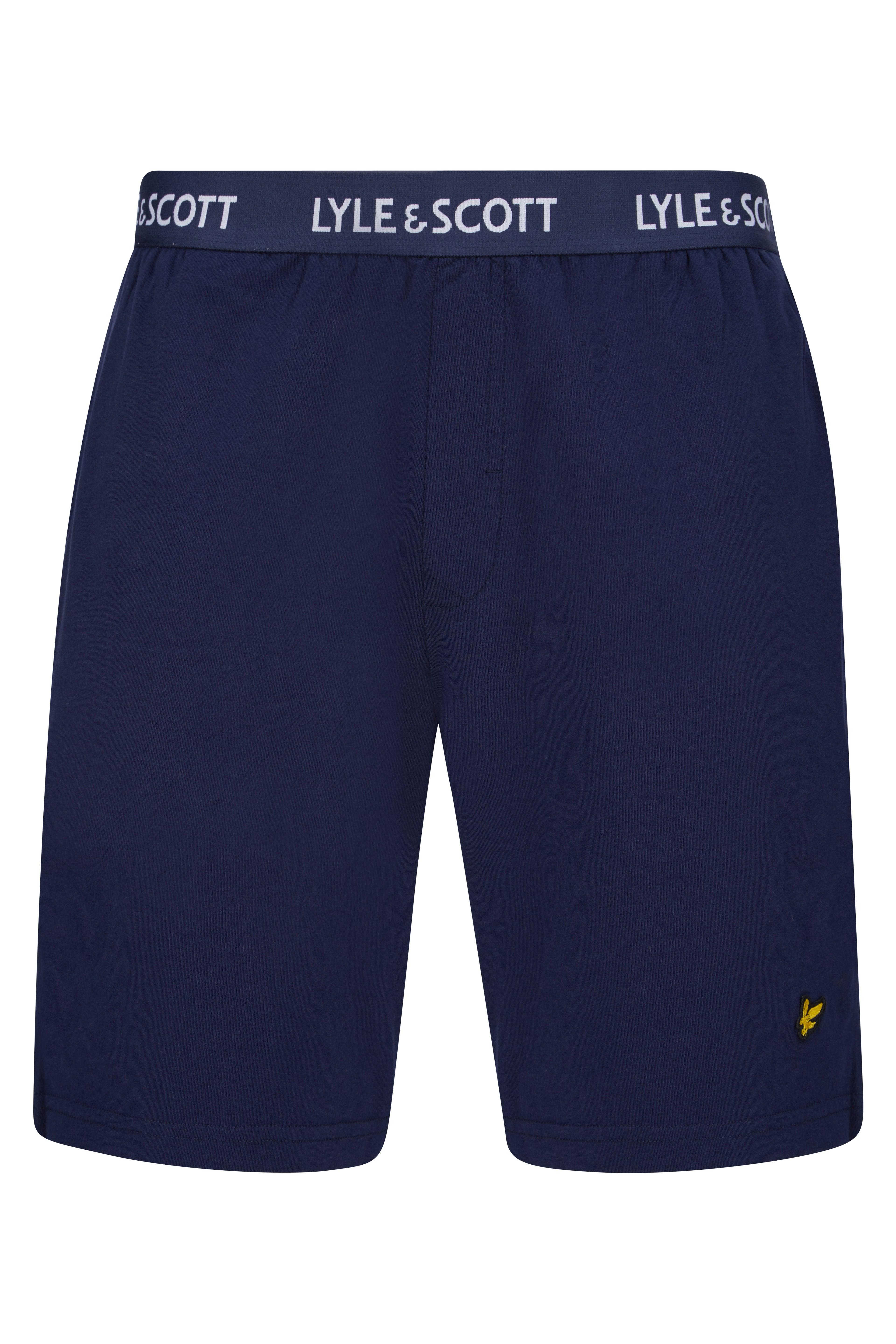 Lyle & Scott Charlie Shorts Lounge Set - Grey Marl / Peacoat