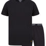 Lyle & Scott Charlie Shorts Lounge Set  - Black