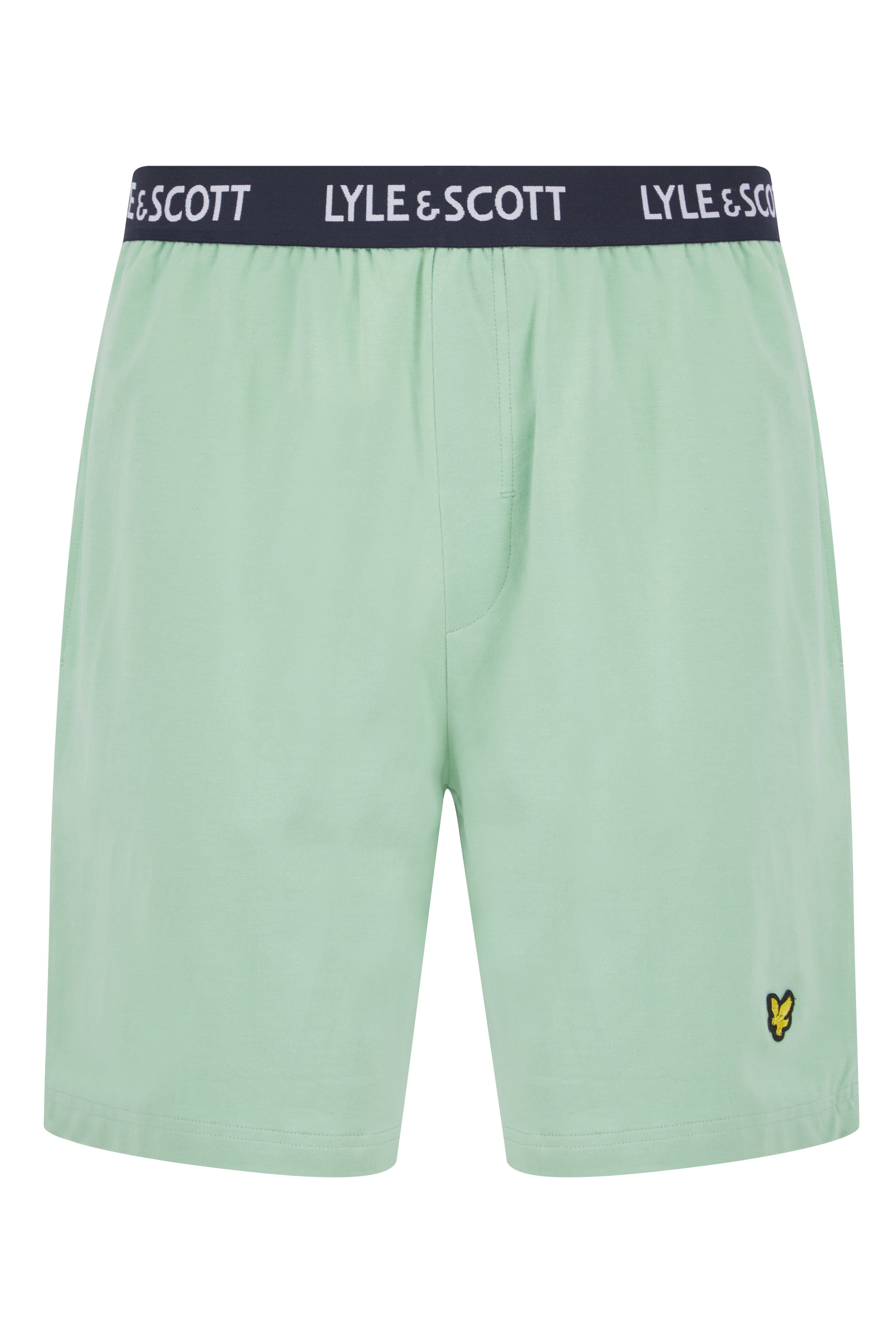 Lyle & Scott Charlie Shorts Lounge Set - Bright White / Grayed Jade