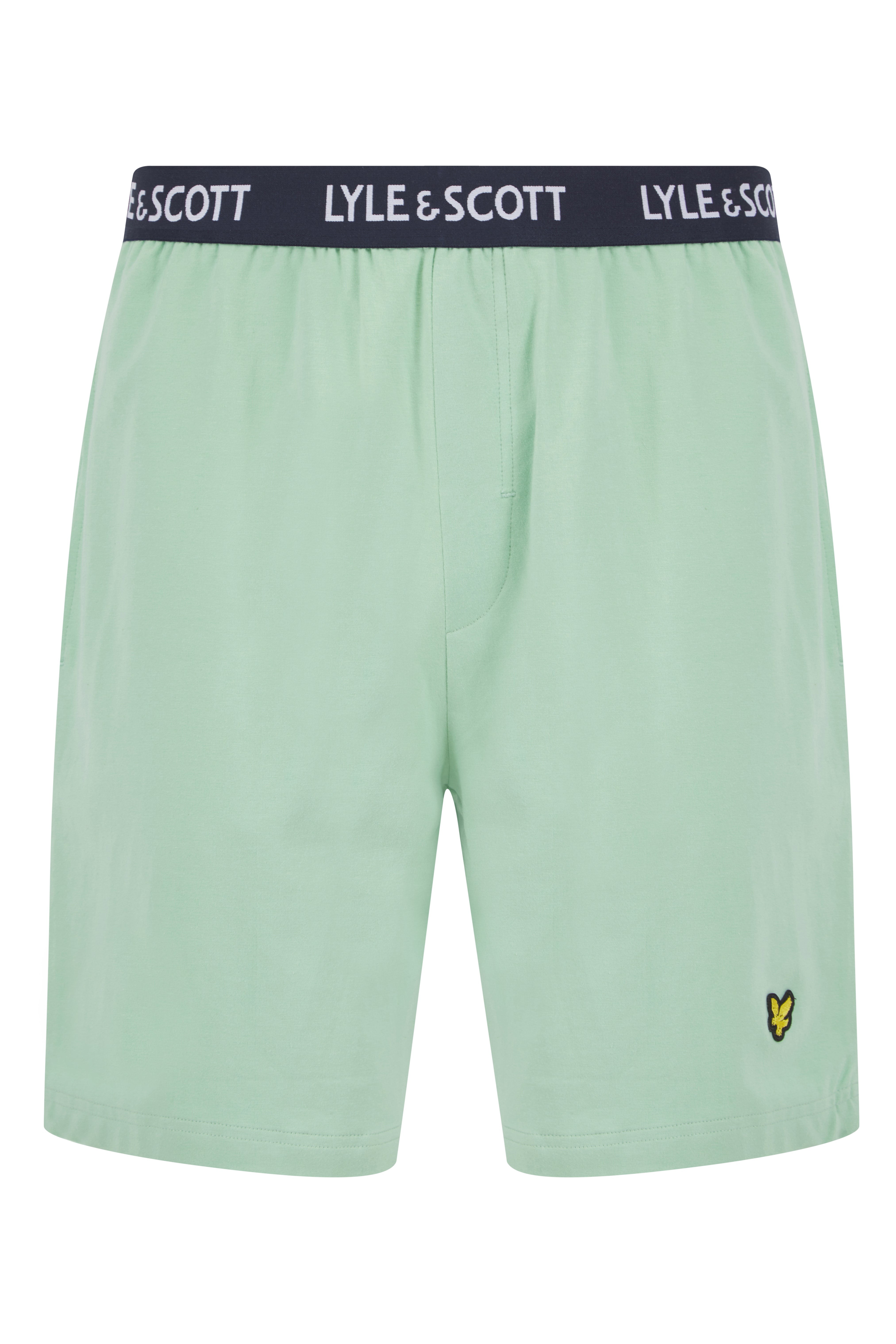 Lyle & Scott Charlie Shorts Lounge Set - Bright White / Grayed Jade