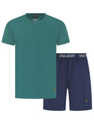 Lyle & Scott Charlie Shorts Lounge Set - Bayberry / Peacoat