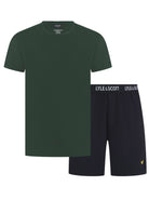 Lyle & Scott Charlie Shorts Lounge Set - Pinegrove/Black