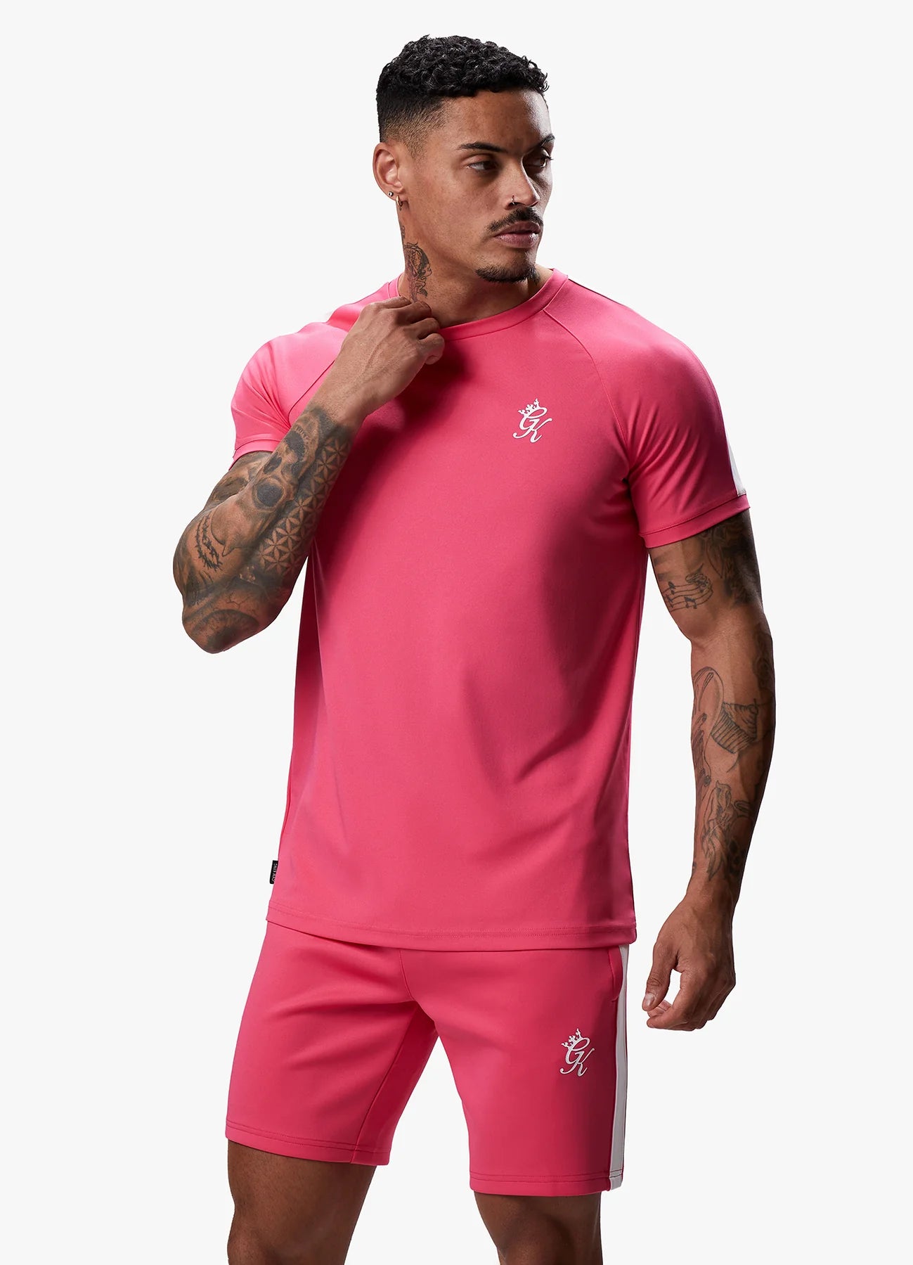 Gym King Core Plus Poly Tee - Fuchsia