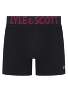 Lyle & Scott 3 Pack Daniel Men's Boxer Briefs - Black Multi Waistbands