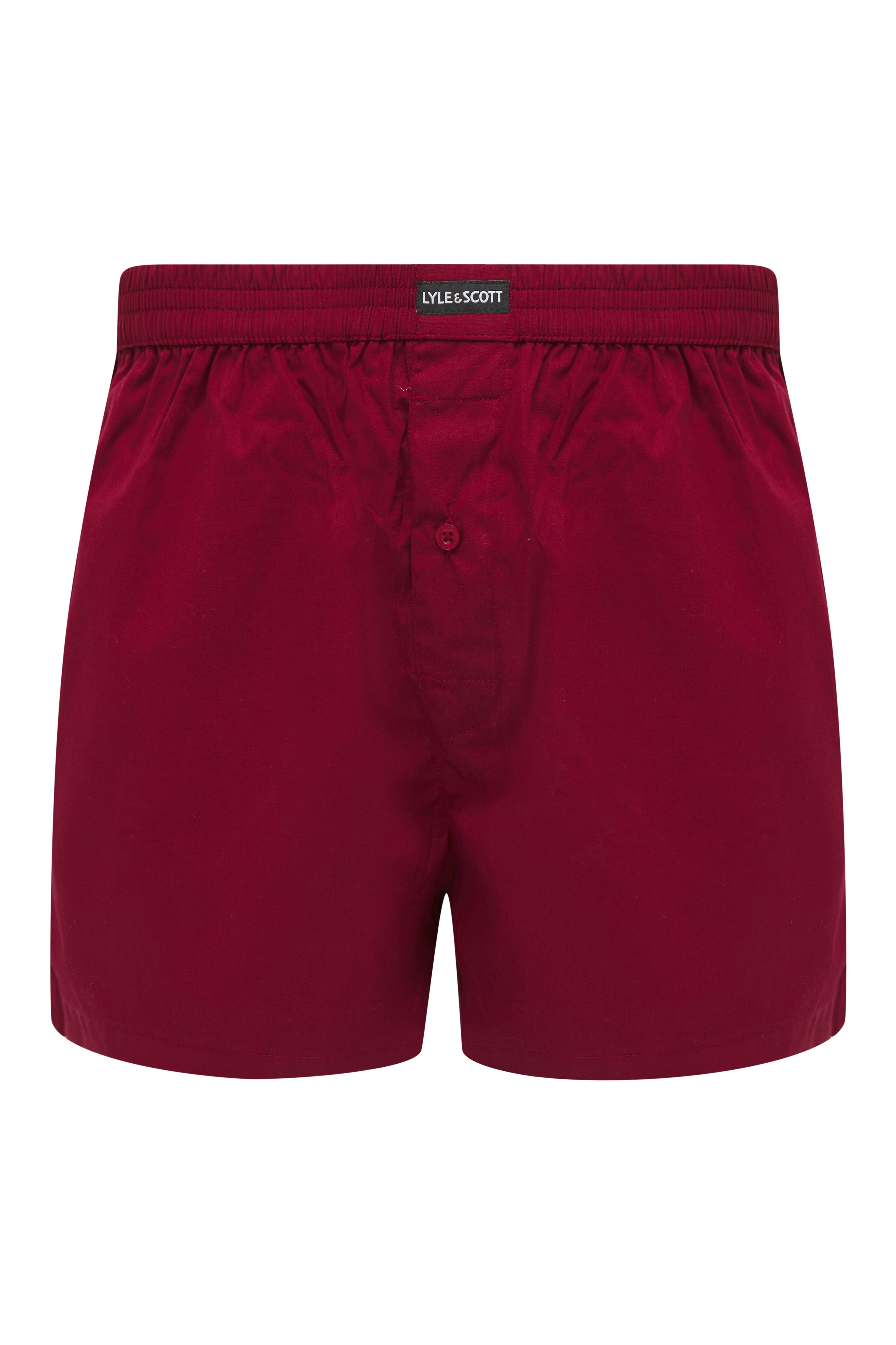 Lyle & Scott 3 Pack Men's Darwin Woven Boxers - Peacoat/AOP/Ruby Wine