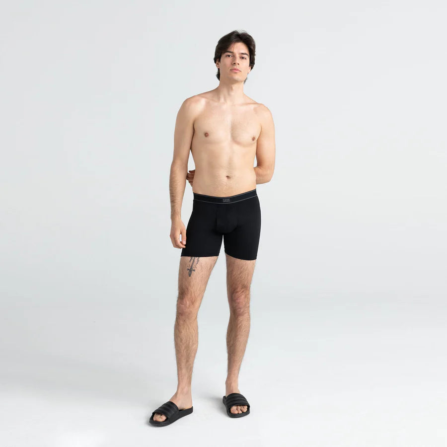 Saxx Underwear Daytripper 3 Pack Boxer Briefs - Black