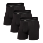 Saxx Underwear Daytripper 3 Pack Boxer Briefs - Black