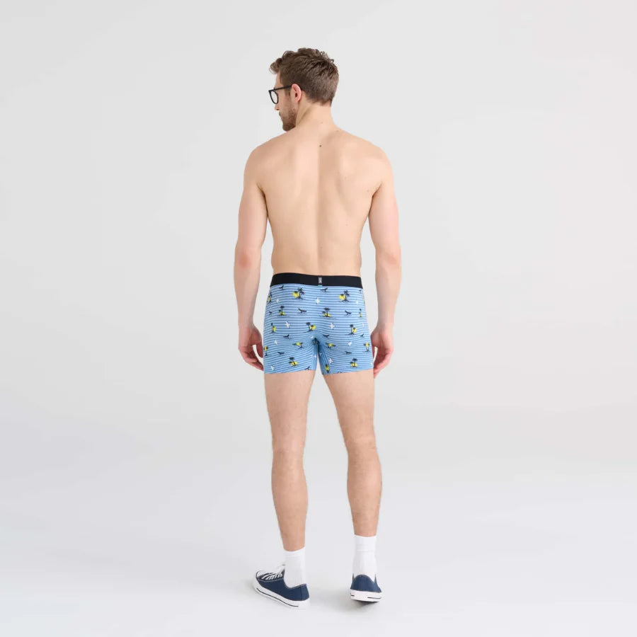 Saxx DropTemp® Cooling Cotton Boxer Brief 5" - Offshore Breeze Blue