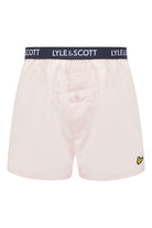 Lyle & Scott 2 Pack Men's Dylan Woven Boxers - Ballet Slipper/Peacoat