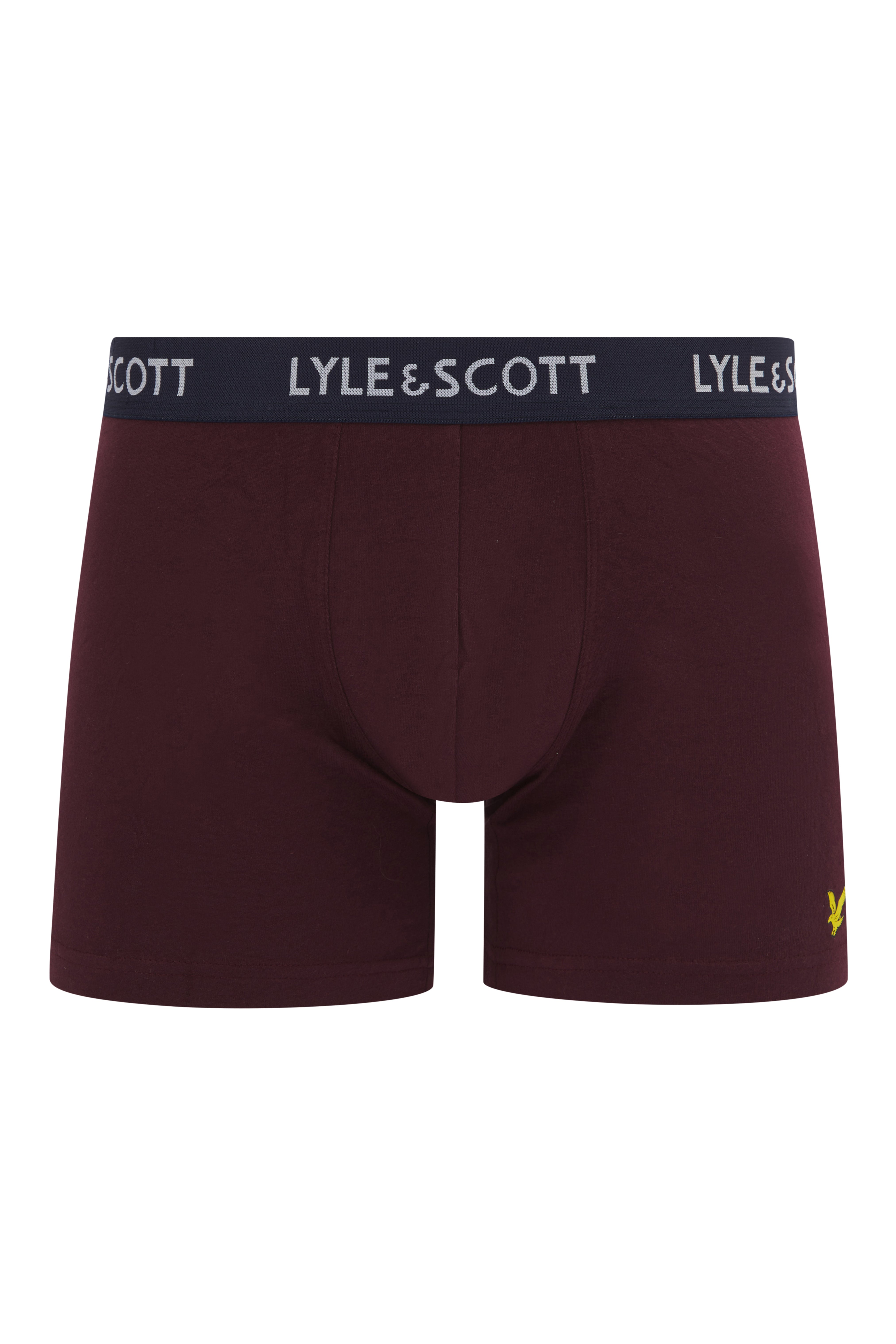 Lyle and Scott Elliot Premium Underwear Trunks 3 Pack - Winetasting, Peacoat, Print