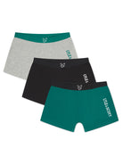 Lyle and Scott 3 Pack Boys Enrico Boxers - Black/Green/Grey