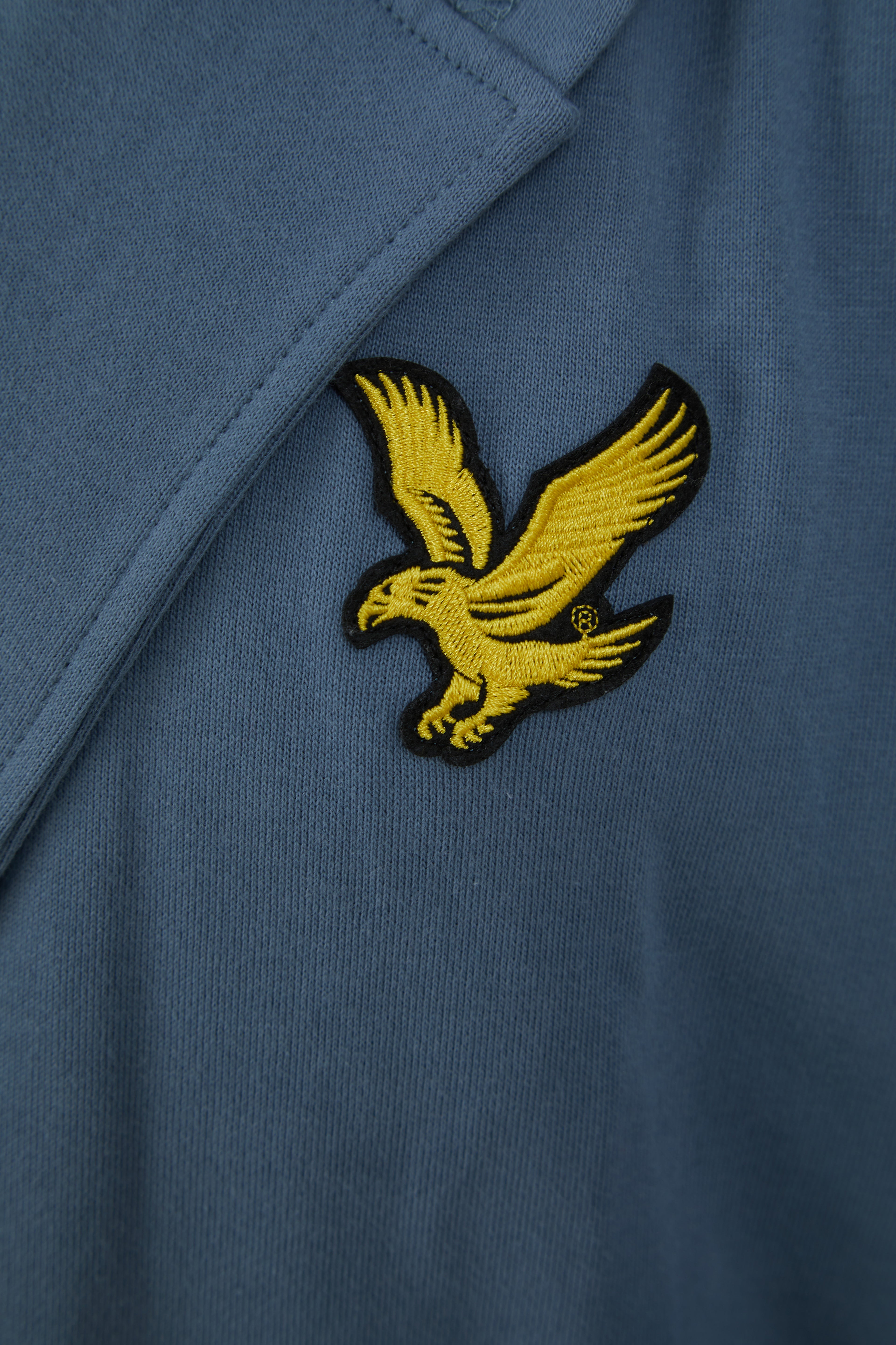 Lyle & Scott Mens Enzo Hooded Frech Terry Bathrobe - French Blue