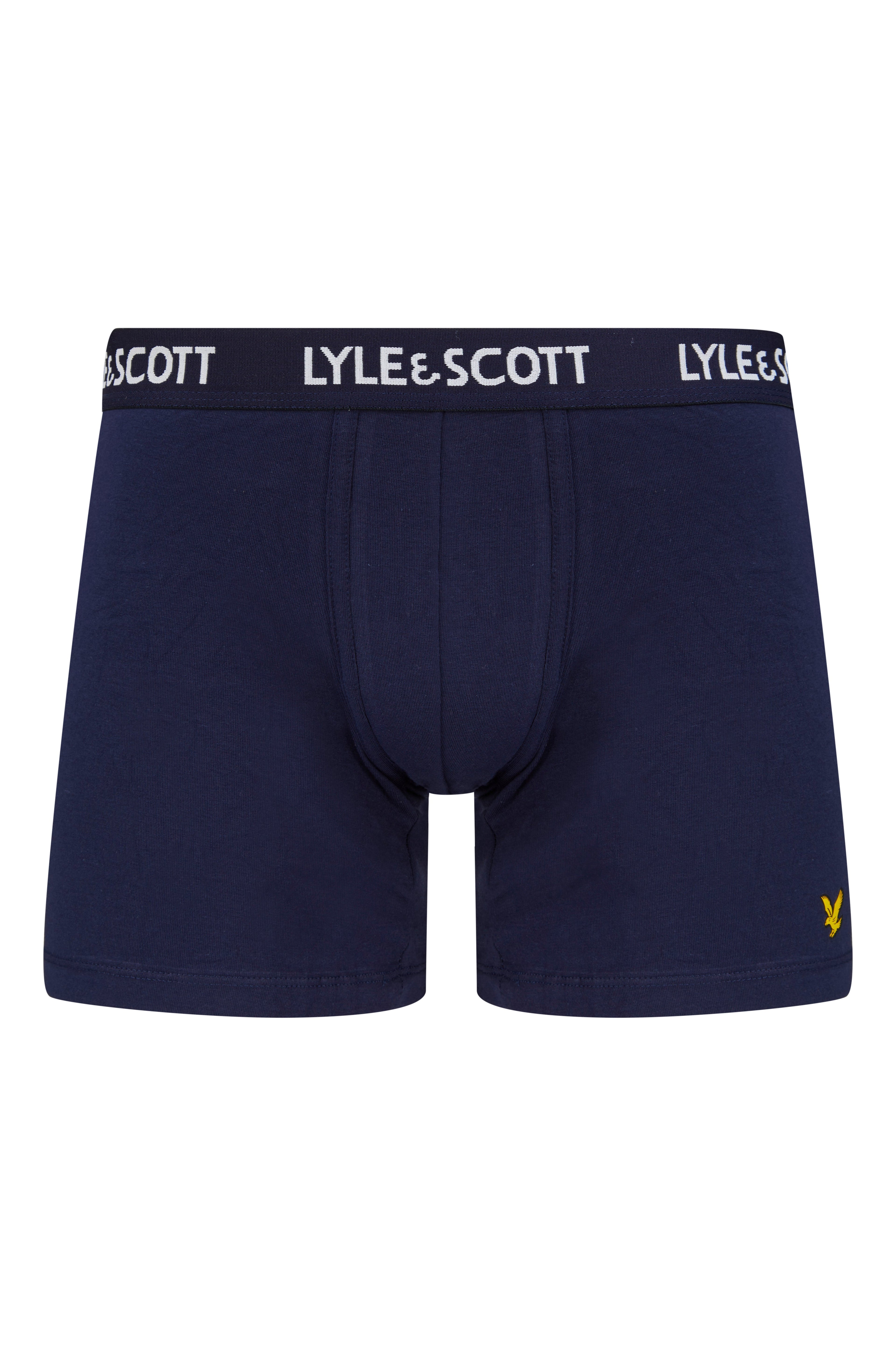 Lyle & Scott 3 Pack Men's Ethan Trunks - Peacoat/Stripes/ White