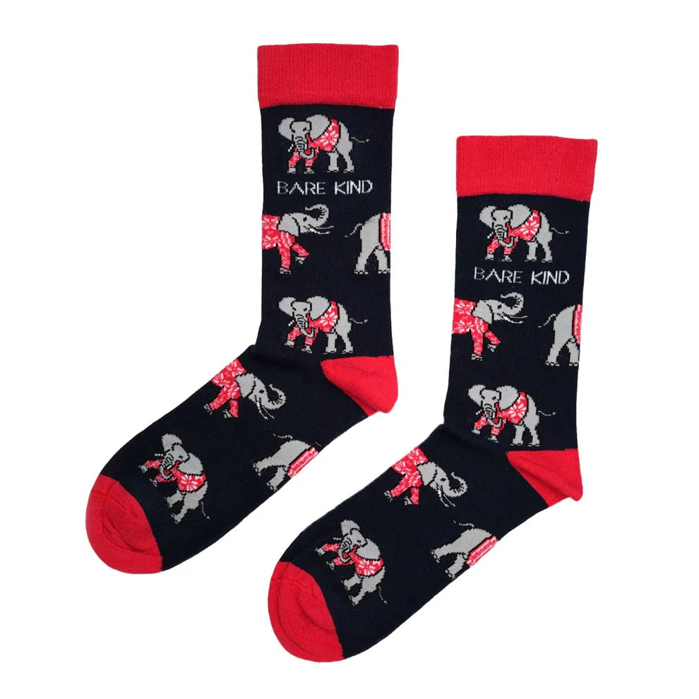 Bare Kind Socks - Save The Elephant Bamboo Socks