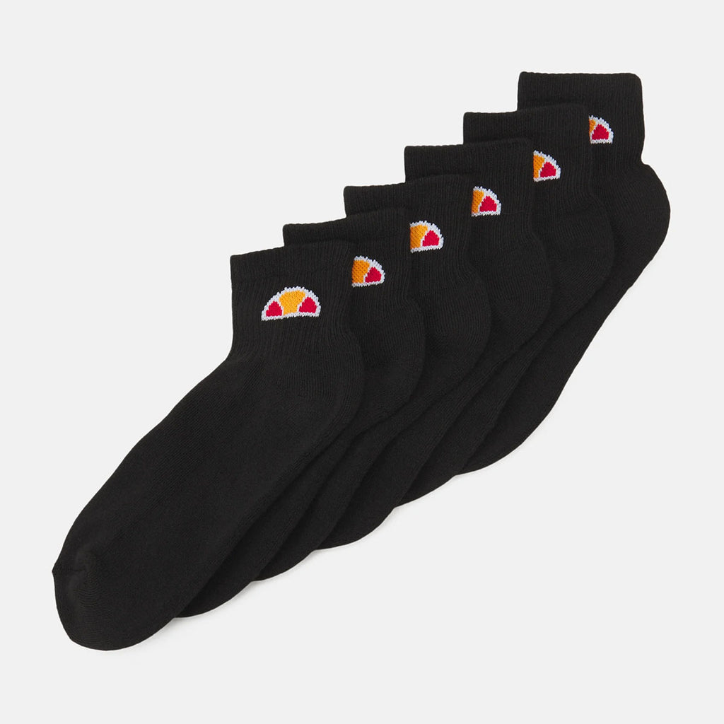 Ellesse Rilla 6 PACK Sports Ankle socks - Black