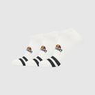 Ellesse Melna 3 Pack Trainer Liner Socks - White