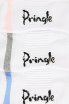 Pringle 3 Pack Quarter Length Cotton Sport Socks Ladies