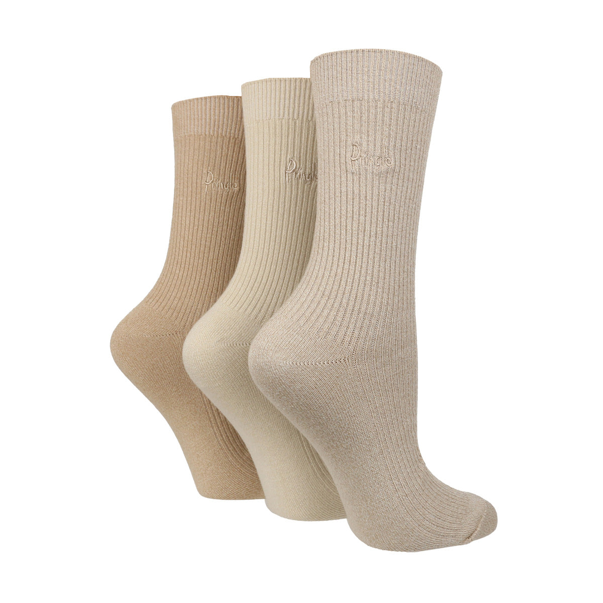 Pringle 3 Pack Ladies Leisure Bamboo Socks - One Size (4-8)