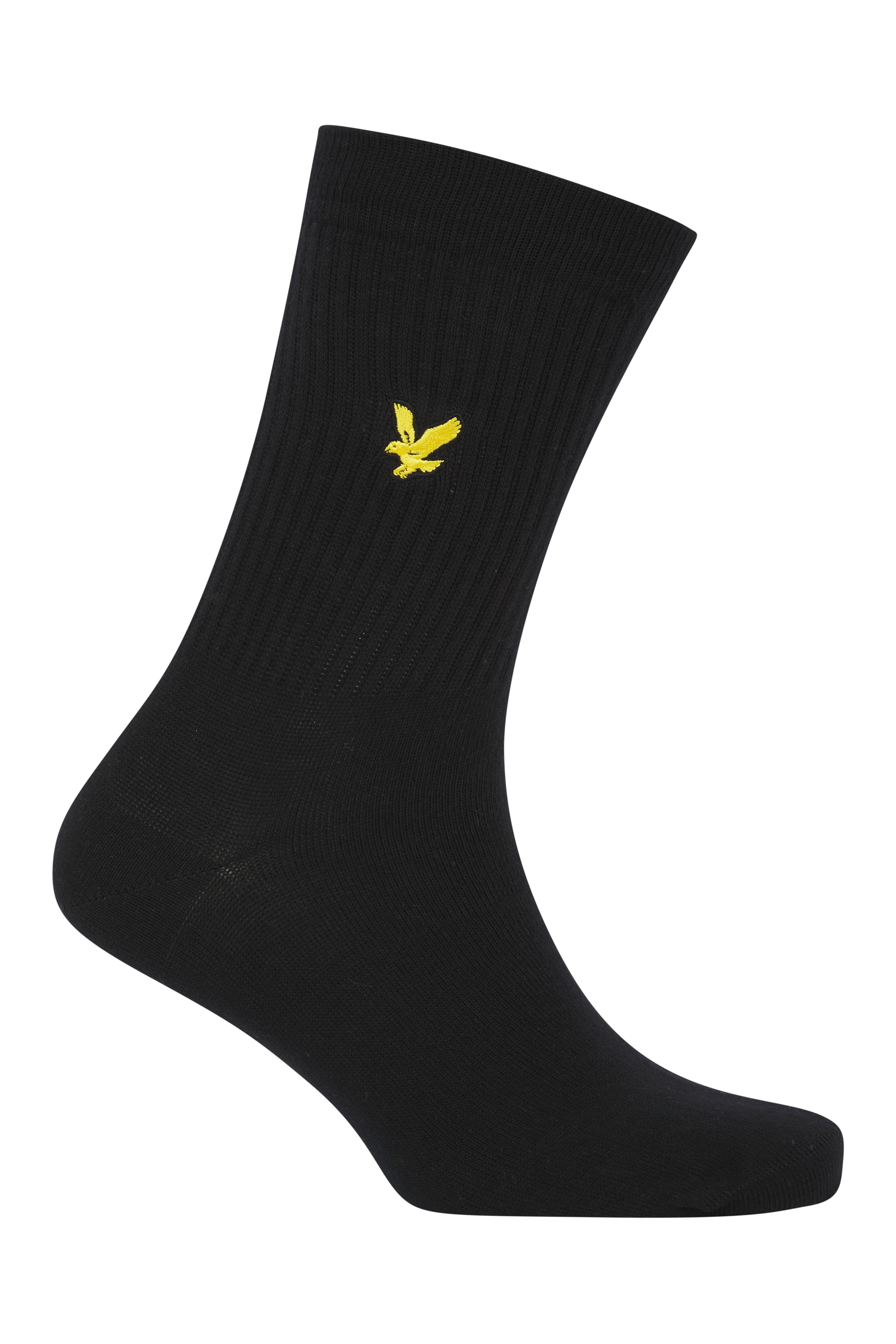 Lyle & Scott 3 Pack Fabian Crew Socks - Stripe/IVY/Black