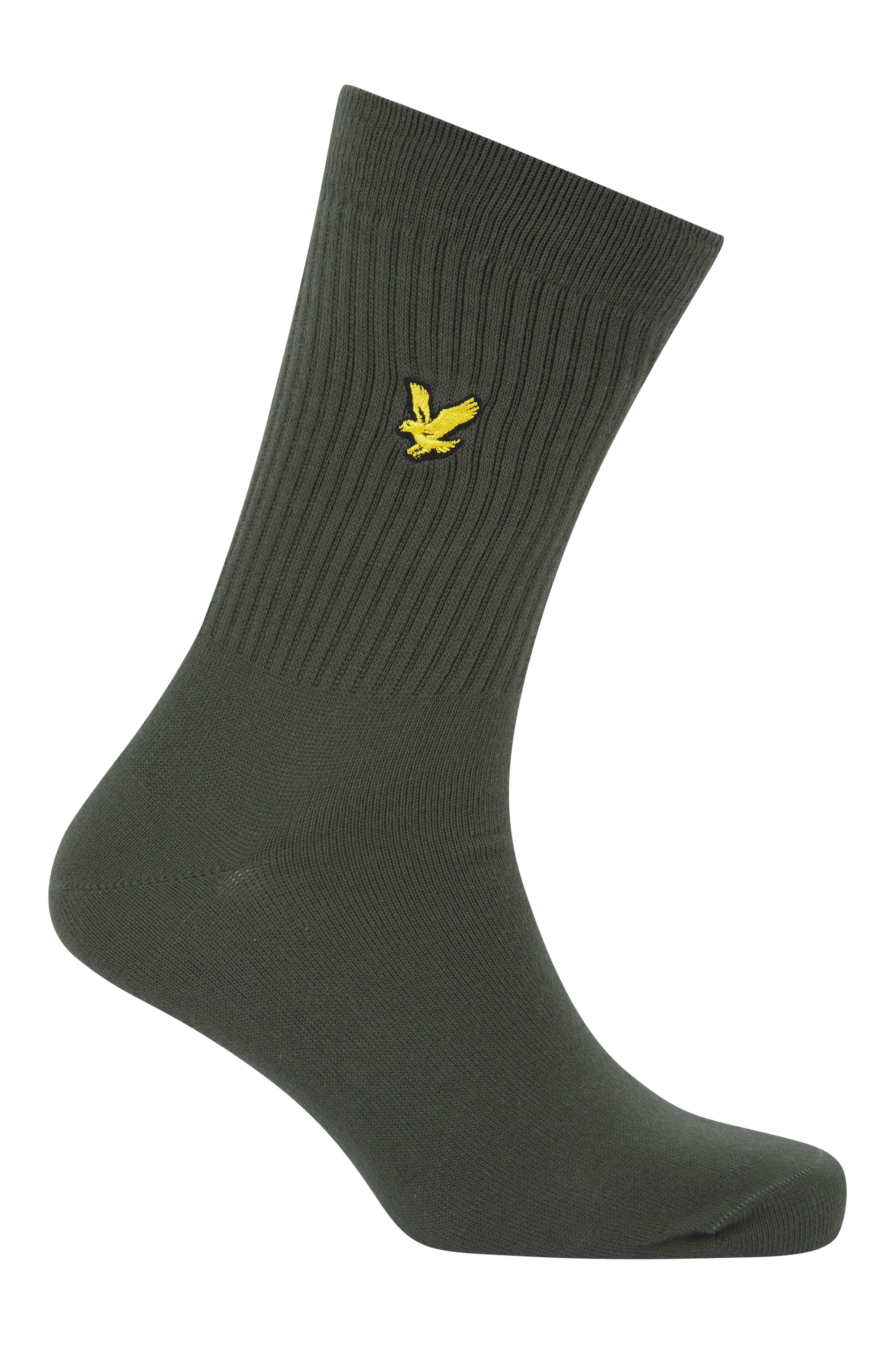 Lyle & Scott 3 Pack Fabian Crew Socks - Stripe/IVY/Black