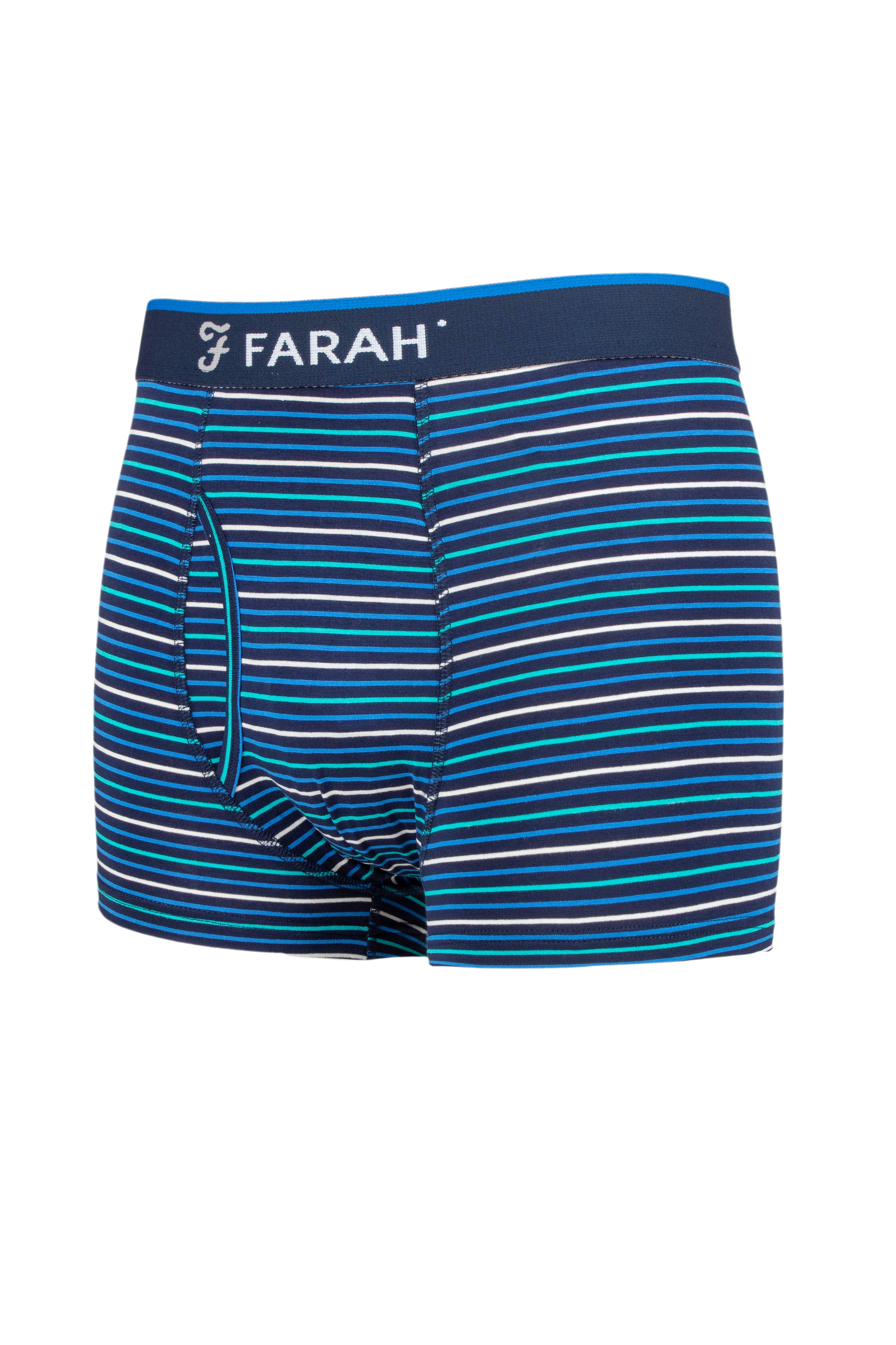 Farah Mens 2 Pack Bamboo Fitted Keyhole Trunks