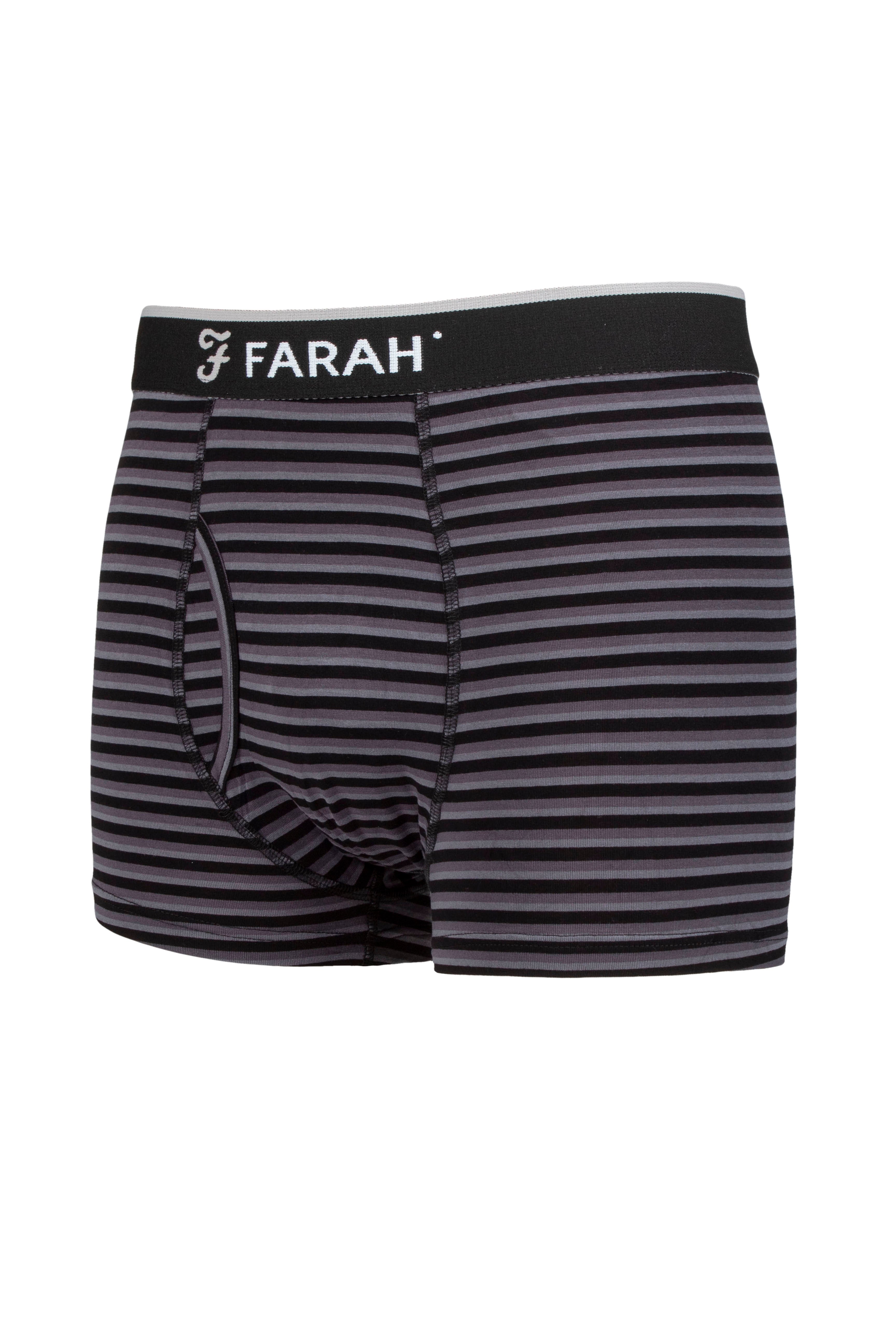 Farah Mens 2 Pack Bamboo Fitted Keyhole Trunks