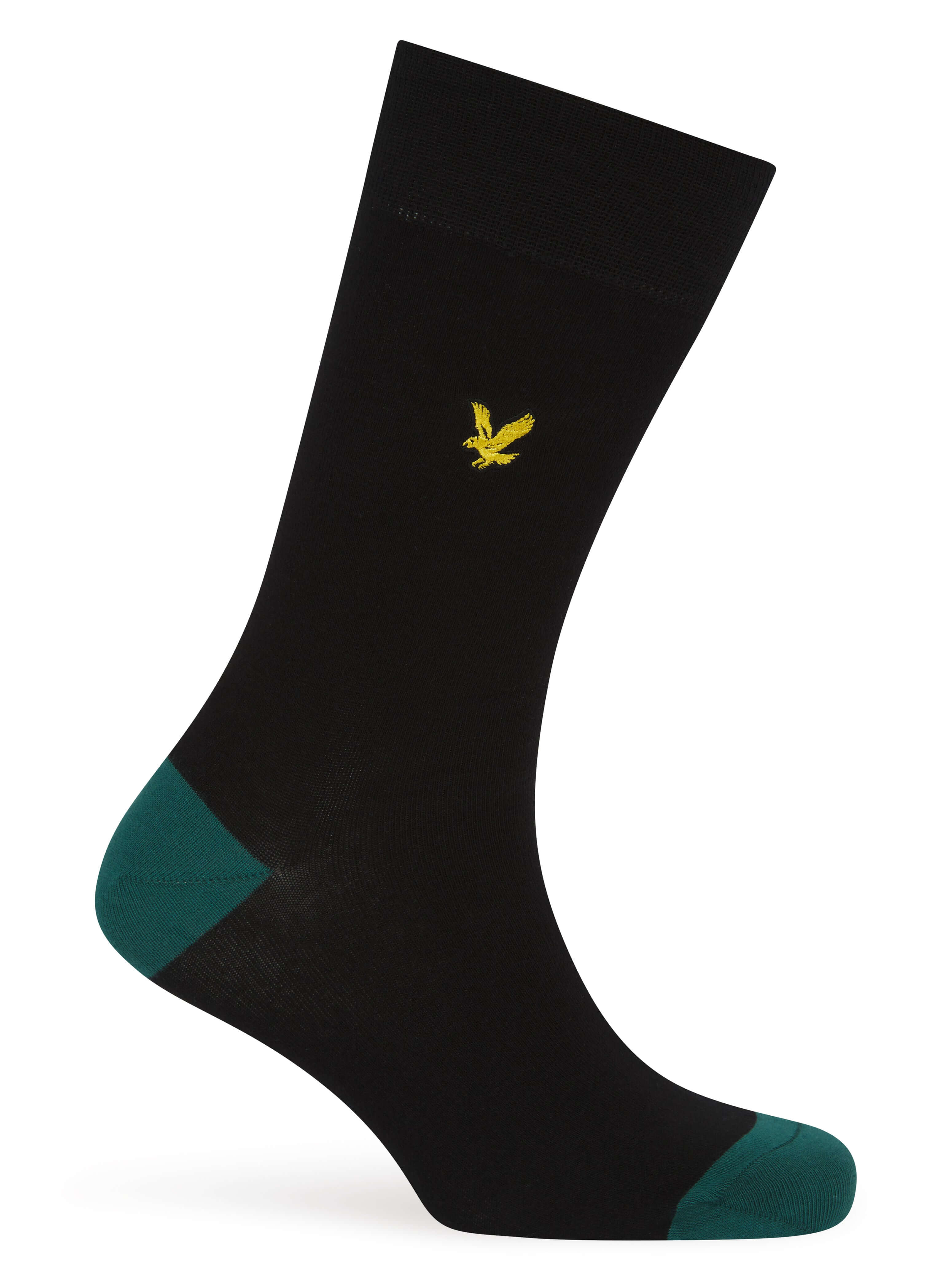 Lyle & Scott 5Pack Contrast Heel and Toe Socks - Black - Multicolour