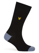 Lyle & Scott 5Pack Contrast Heel and Toe Socks - Black - Multicolour