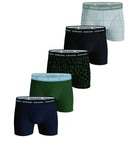 Björn Borg 5 Pack Essential Boxer - Green Print