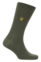 Lyle & Scott 5 Pack Mix Crew Socks - Argyle/Dark Olive/Stripe/Black