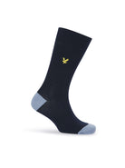 Lyle & Scott 5 Pack Mix Crew Socks - Argyle / Grey / Stripe / Tempest / Peacoat