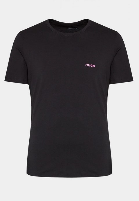 HUGO Triple Pack Crew Neck T Shirt - Black