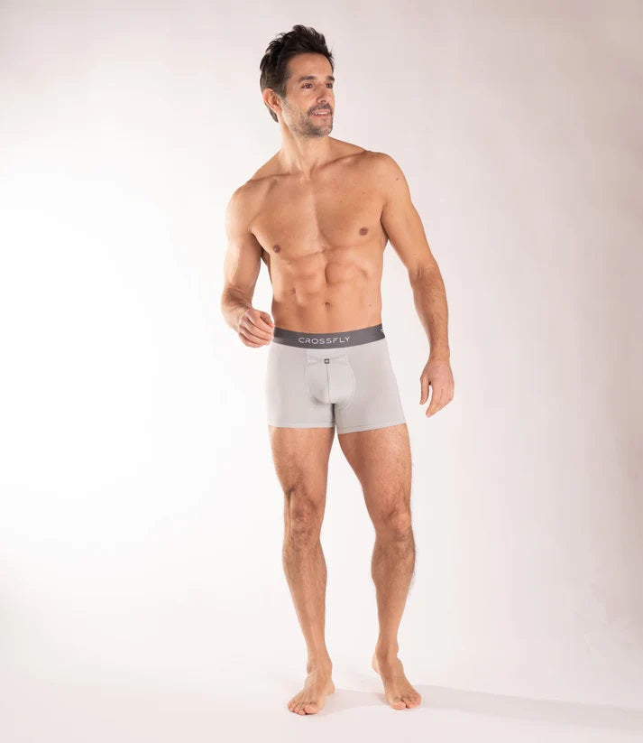 Crossfly 1-Pack Supersoft Modal Trunks – Silver/Charcoal (IKON X Style)