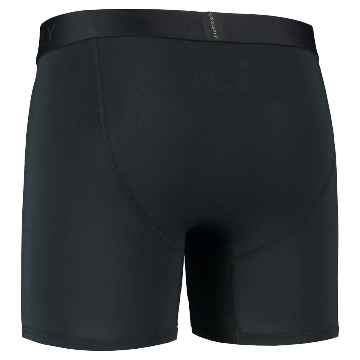 Crossfly Supersoft Modal 1-Pack Boxer Briefs - Black