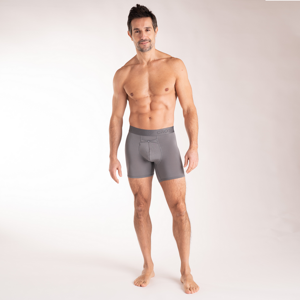 Crossfly IKON Supersoft Modal Boxer Briefs (1-Pack, Charcoal )